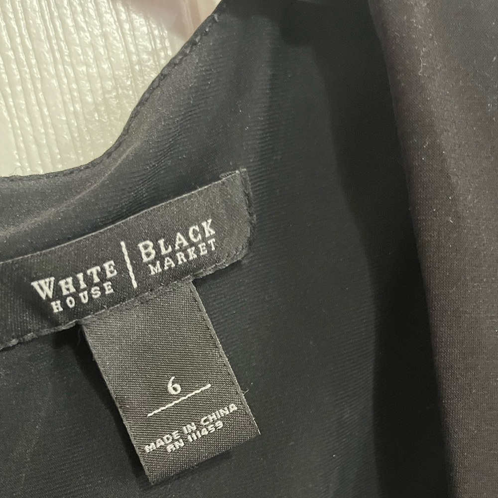 White House Black Market Women’s Black Sleeveless Dress – Size 6 - Picture 4 of 5